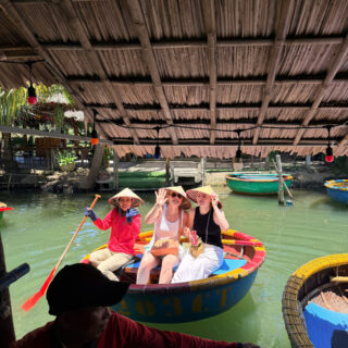 Riding a Basket Boat