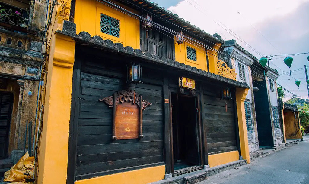 Architectural details showing Vietnamese Chinese and Japanese design influences