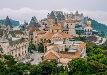 Marble Mountain Bana Hills features the stunning French Village. Visitors explore its charming European-style architecture, cobblestone streets, and quaint cafes. The village offers breathtaking views of Da Nang City.