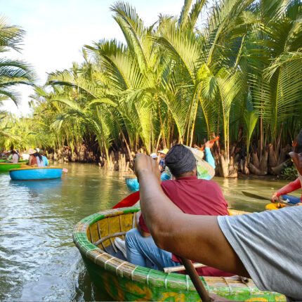 Basket Boats at coconut forest
