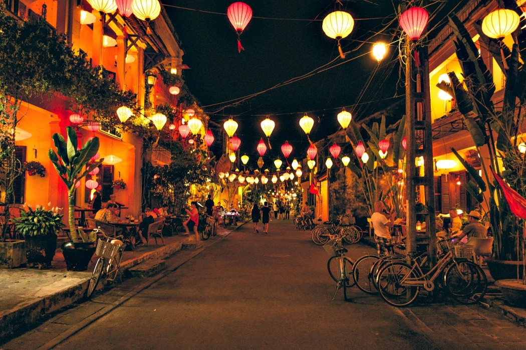 Morning light over the historic streets of Hoi An