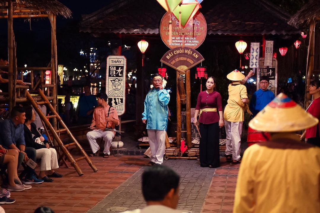 Traditional Bai Choi folk performance in Hoi An