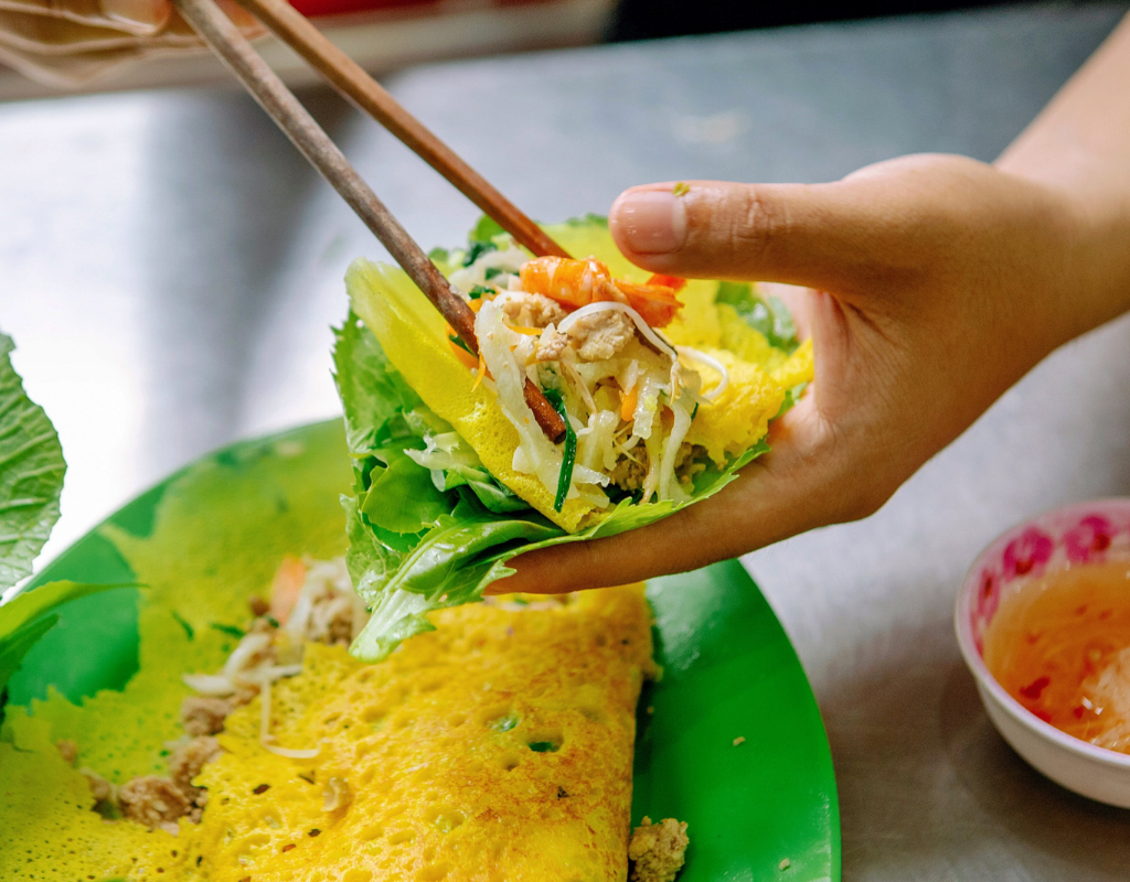 How to Eat Vietnamese Banh Xeo Like a Local